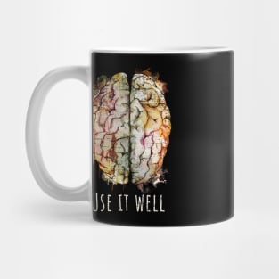 Color human brain watercolor use it well Mug